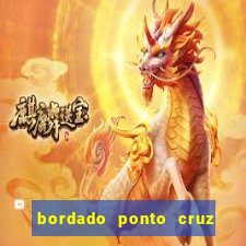 bordado ponto cruz do corinthians